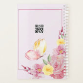 Elegant Floral Bullet Journal Planer (Rückseite)