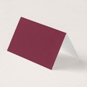 Elegant Floral Burgundy Wedding Folded Thank You (Rückseite)