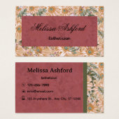 Elegant Floral Business Card  (Vorne & Hinten)