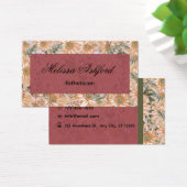Elegant Floral Business Card  (Schreibtisch)