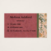 Elegant Floral Business Card  (Rückseite)