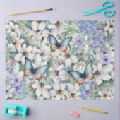 Elegant Floral Butterflies Decoupage Seidenpapier (Basteln)