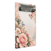 Elegant Floral Butterfly Clipboard Mini Klemmbrett (Schrägansicht)