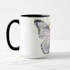 Elegant Floral Butterfly Letter B - Artistic Monog Tasse