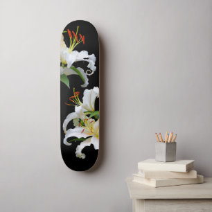 Elegant Floral Casablanca Skateboard