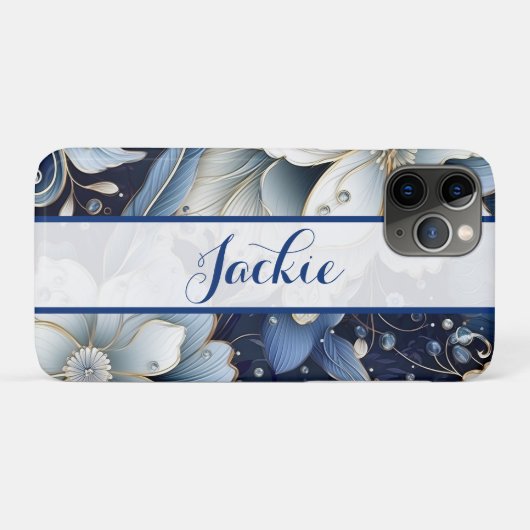 Elegant Floral Case-Mate iPhone Hülle (Rückseite (Horizontal))