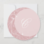 Elegant floral Celestial Moon Stars Quinceanera Save The Date (Rückseite)