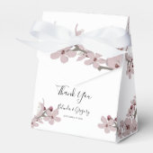Elegant Floral Cherry Blossom Hochzeit Geschenkschachtel (Vorderseite)