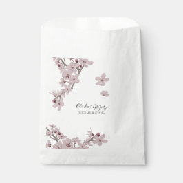 Elegant Floral Cherry Blossom Hochzeit Geschenktütchen