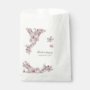 Elegant Floral Cherry Blossom Hochzeit Geschenktütchen