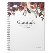 Elegant Floral Chic Girly Dankesblatt Notizblock (Vorderseite)