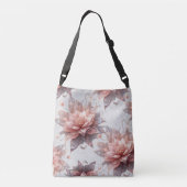 Elegant Floral Crossbody Bag – Hands Free Shoulder Tragetaschen Mit Langen Trägern (Rückseite)