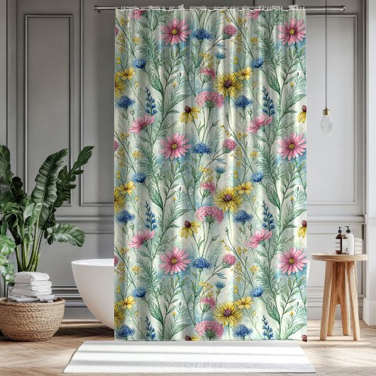 Elegant Floral Curtain Gift for Mom and Dad Duschvorhang