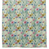 Elegant Floral Curtain Gift for Mom and Dad Duschvorhang (Vorderseite)