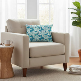 Elegant Floral Cushion with Vintage Charm Dekokissen