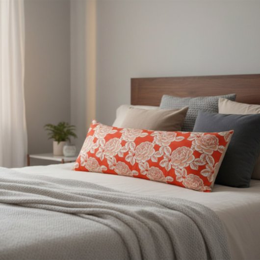 Elegant Floral Cushion with Vintage Charm Seitenschläferkissen