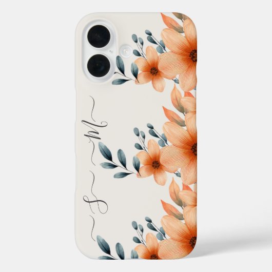 Elegant Floral Custom iPhone / iPad Gehäuse Case-Mate iPhone Hülle (Rückseite)