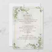 Elegant Floral - Customizable Rustic Boho Einladung (Rückseite)
