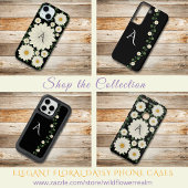 Elegant Floral Daisy Monogram Case-Mate iPhone Hülle