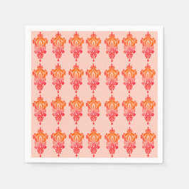 Elegant Floral Damask Chic Napkins Serviette