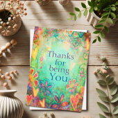 Elegant Floral Danke für das Einfache