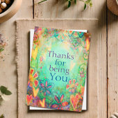 Elegant Floral Danke für das Einfache