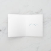 Elegant Floral Dankeskarte (Innenseite)