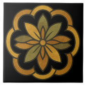 Elegant Floral Decor Fliese (Vorderseite)