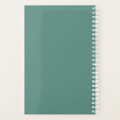 Elegant Floral Design – Navy Blue, Pink & Beige Ha Planer (Rückseite)