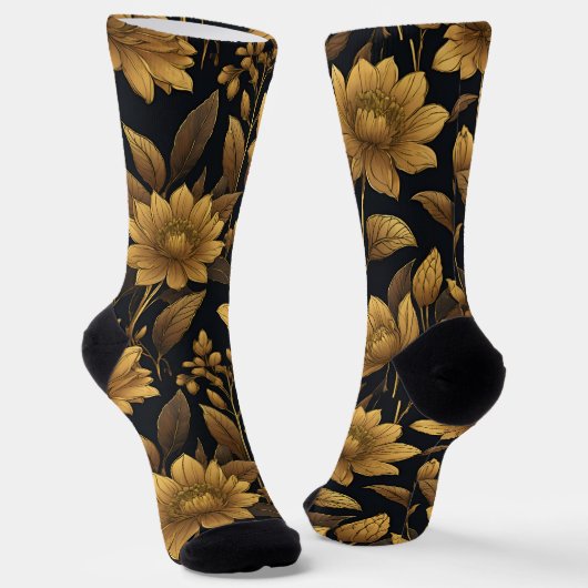 Elegant floral design  socken (Gewinkelt)