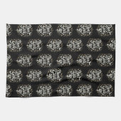 Elegant Floral "Don't Give Up!" Motivational  Geschirrtuch (Horizontal)