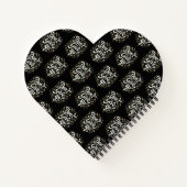 Elegant Floral "Don't Give Up!" Motivational  Notizblock (Rückseite)