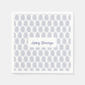 Elegant Floral Easter Egg Napkins  Spring Blessing Serviette (Vorderseite)