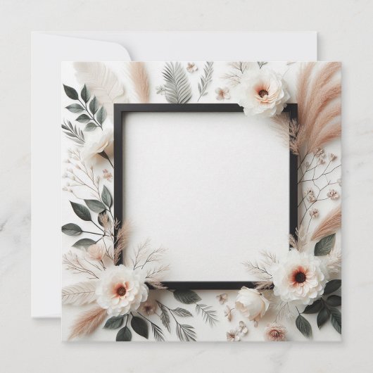 Elegant Floral Einladung (Vorderseite)