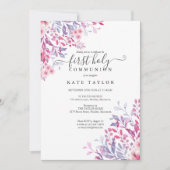 Elegant Floral Einladung (Vorderseite)
