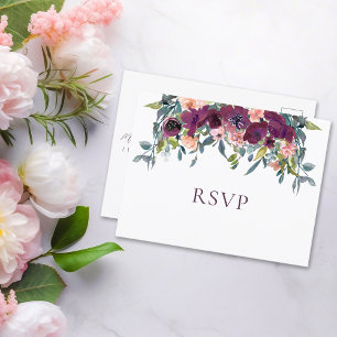 Elegant Floral   Einladung zur Hochzeitsszenario P