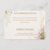 Elegant Floral Enclosure Card  Begleitkarte (Rückseite)