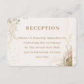 Elegant Floral Enclosure Card  Begleitkarte (Vorderseite)