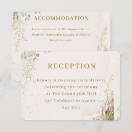 Elegant Floral Enclosure Card  Begleitkarte