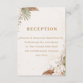 Elegant Floral Enclosure Card  Begleitkarte
