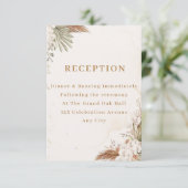 Elegant Floral Enclosure Card Begleitkarte (Stehend Vorderseite)