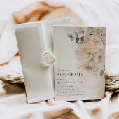 Elegant Floral Eucalyptus Baby Shower Einladung