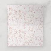 Elegant Floral Eucalyptus Wedding Platzkarte (Innenseite Aufgefaltet)