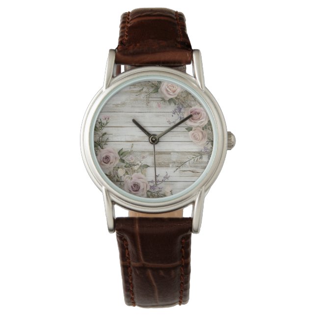 Elegant Floral eWatch Armbanduhr (Vorderseite)