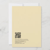 Elegant floral Fiesta Wedding mit QR Code Einladung (Rückseite)