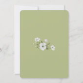Elegant Floral First Holy Communion Photo Keepsake Einladung (Rückseite)