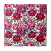 Elegant Floral Fliese (Vorderseite)