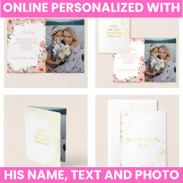 Elegant Floral Folienkarte