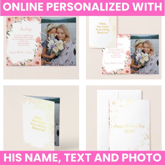 Elegant Floral Folienkarte