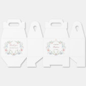 Elegant Floral Frame Baptism Gable Geschenkschachtel (Ungeklappt)